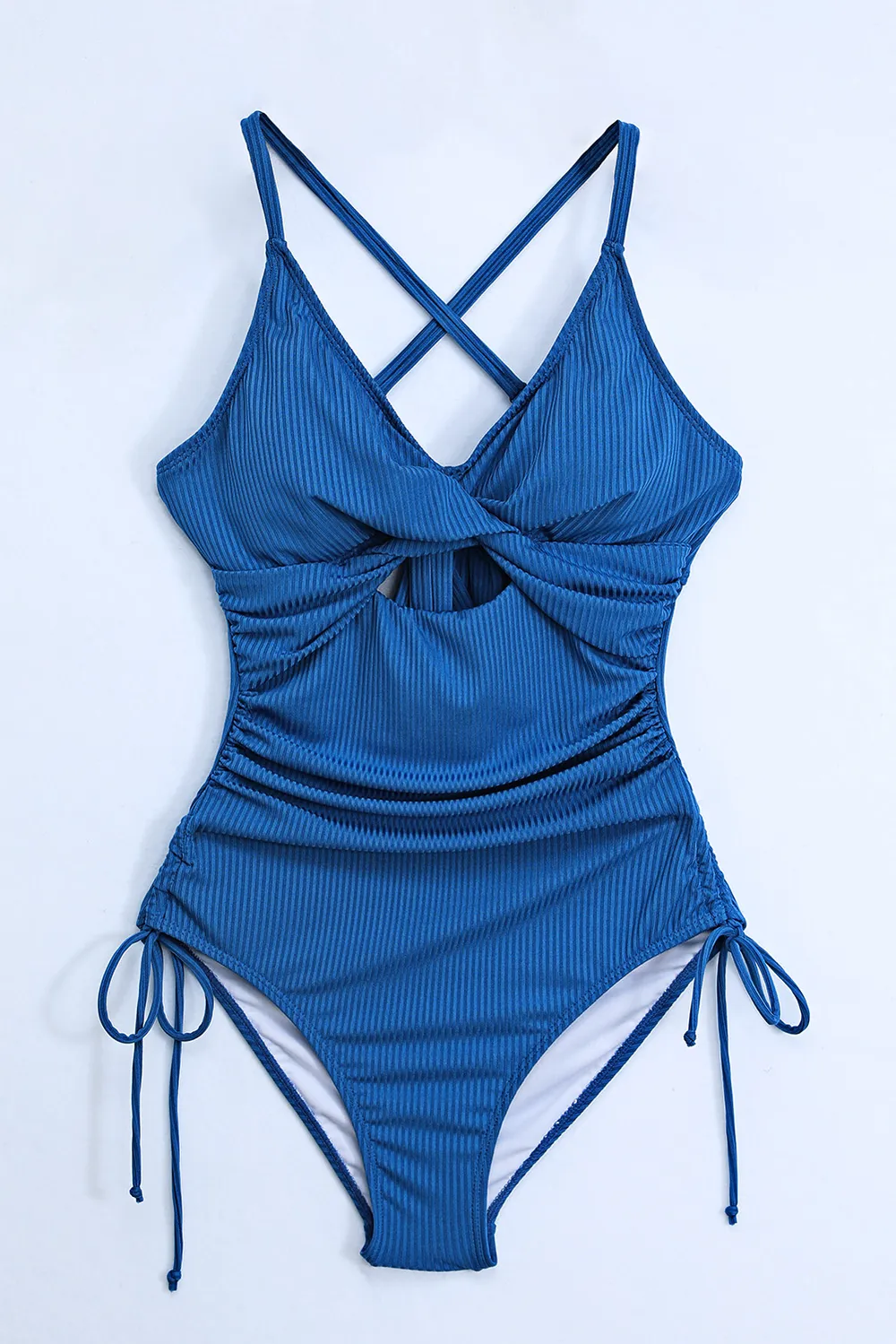 Cutout V-Neck Spaghetti Strap One-Piece Swimwear, image 5