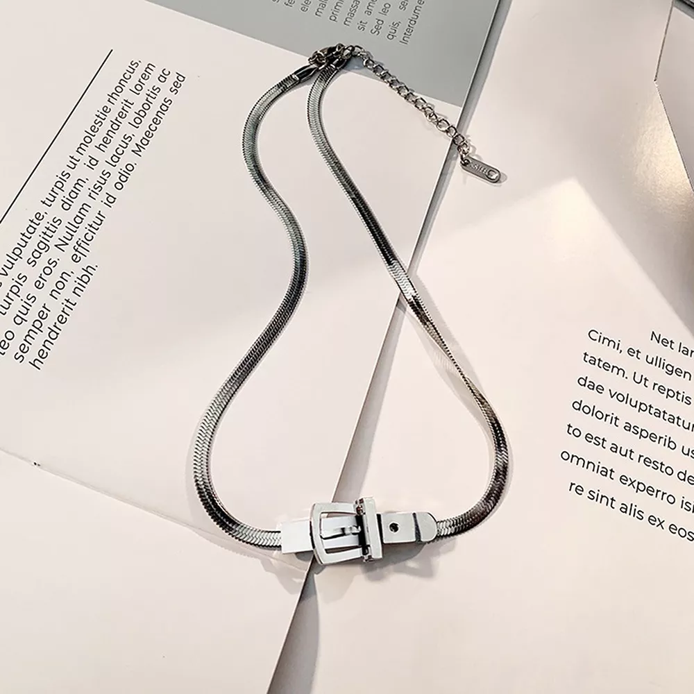 Chic Buckle Choker Necklace, image 6
