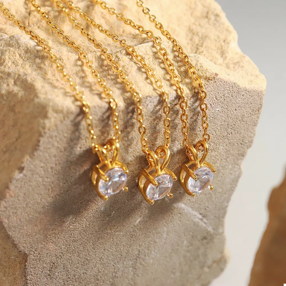 18K Gold-Plated Pendant Necklace, image 4