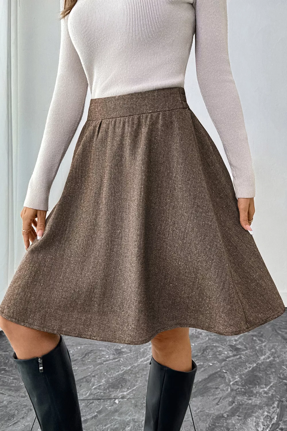 A-Line Textured Skirt, image 2