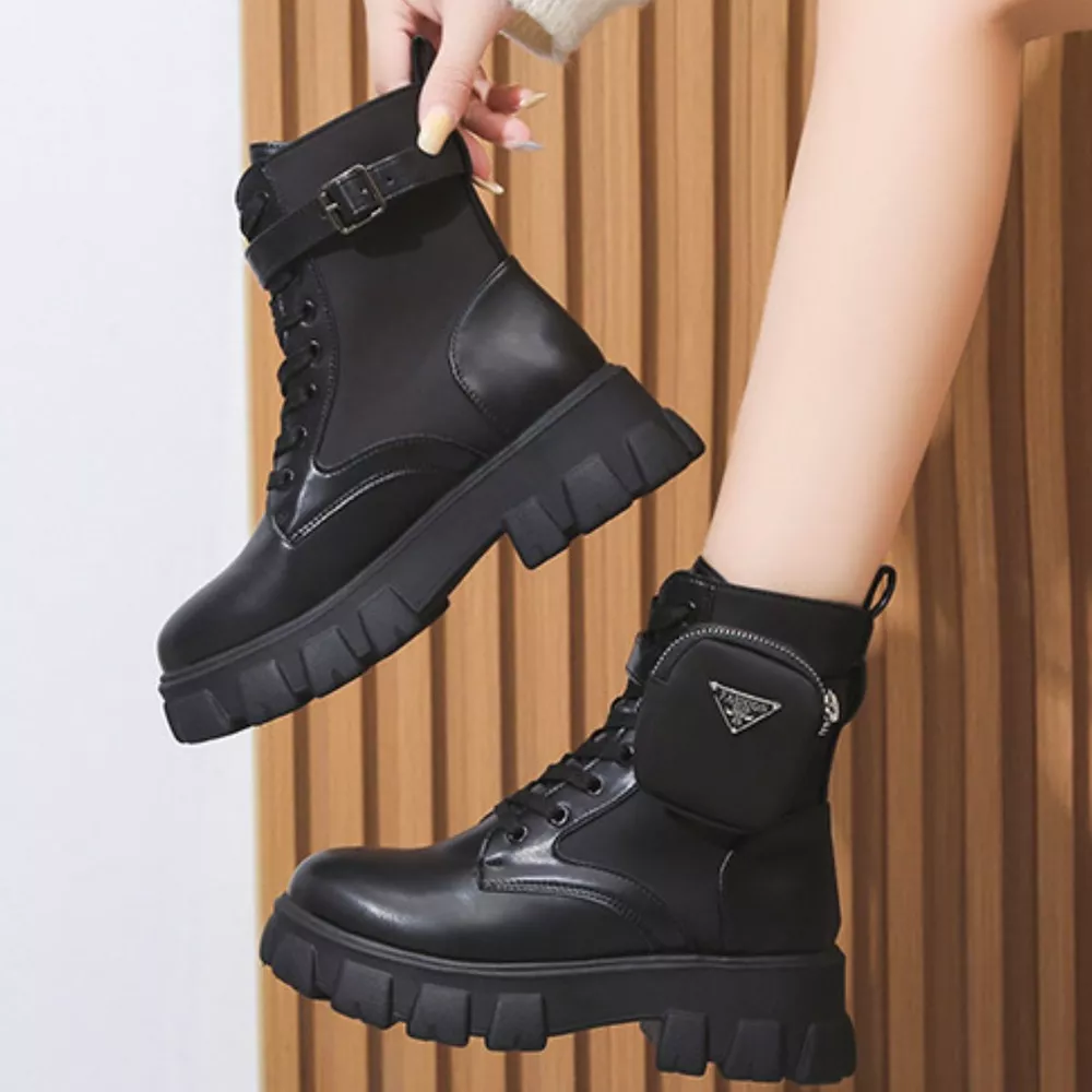 Lace Up Platform Ankle Boots, image 5