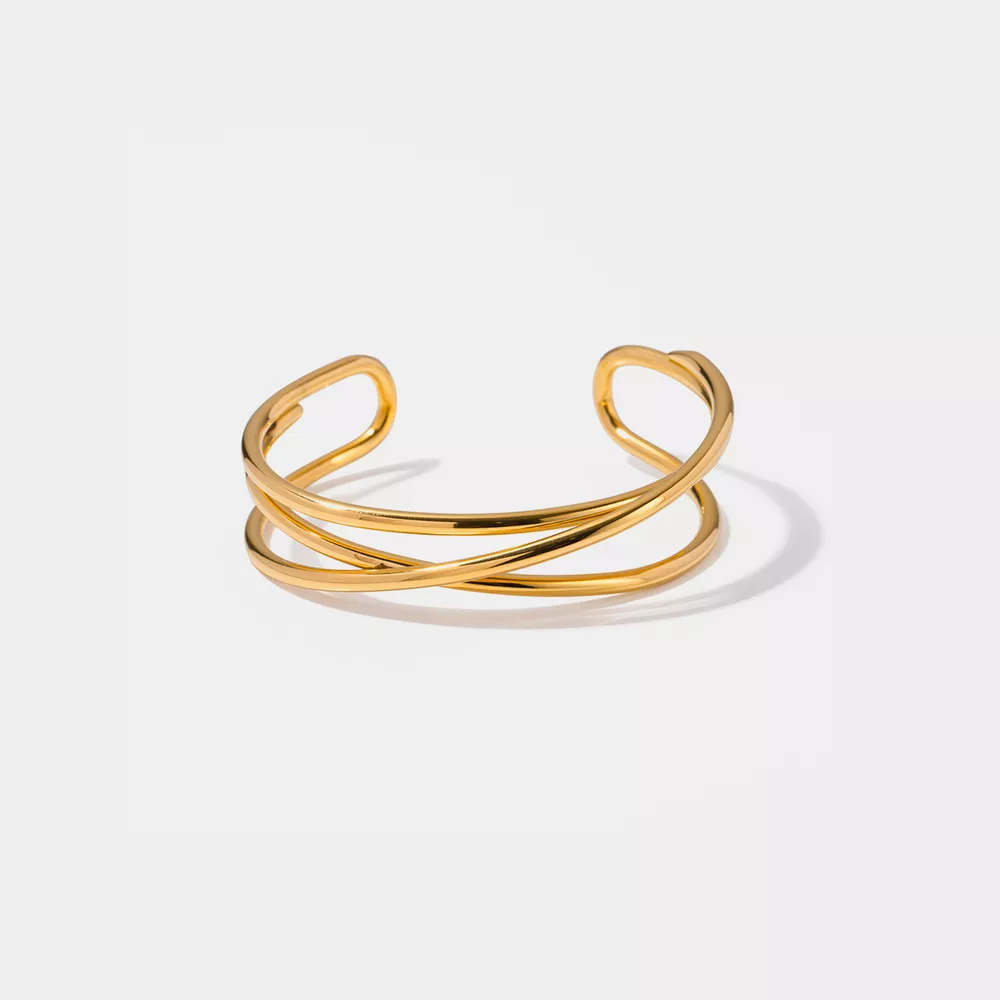 Minimalist Stainless Steel Cuff Bracelet