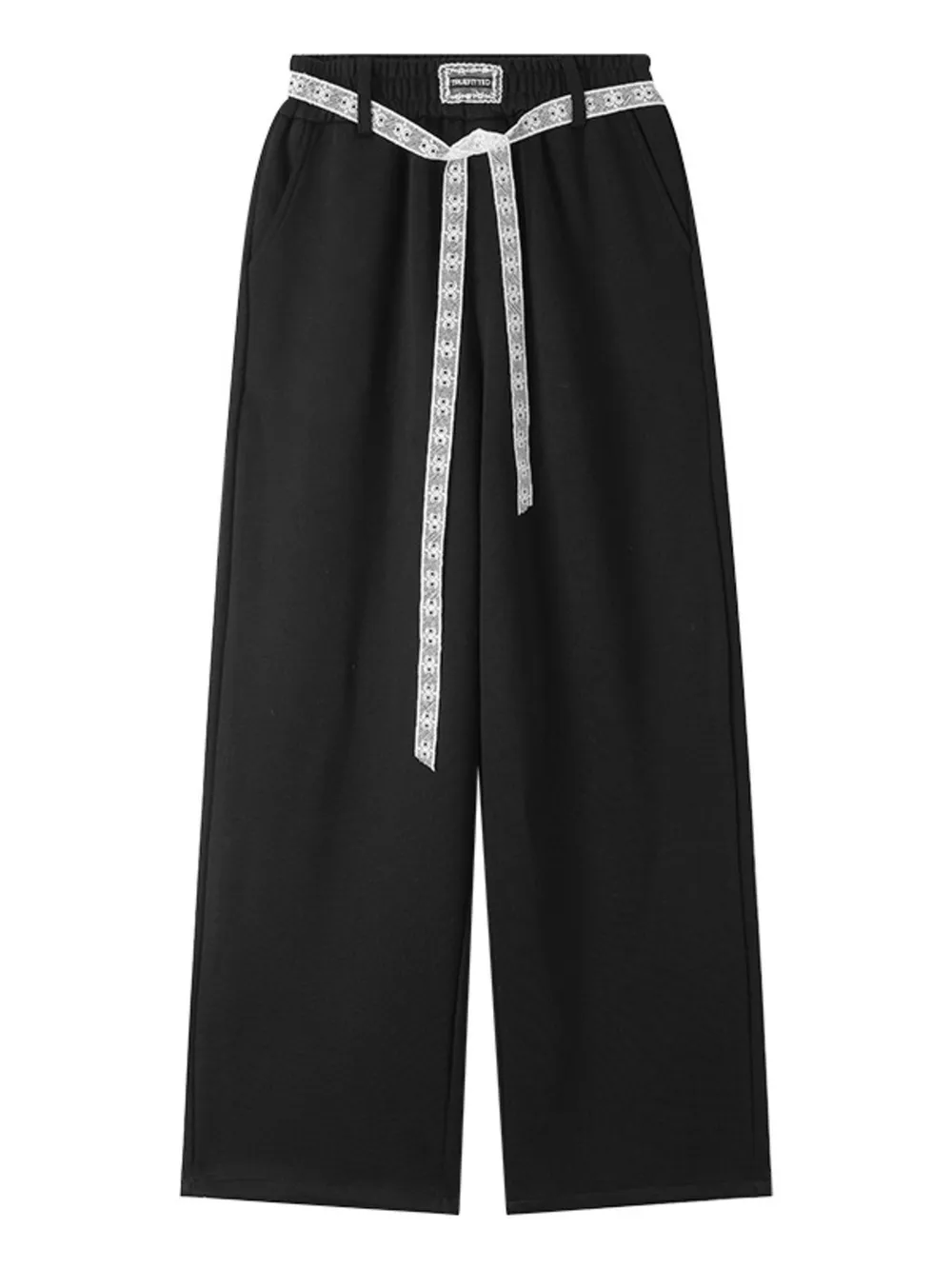 Elastic Waist Wide Leg Pants, image 10