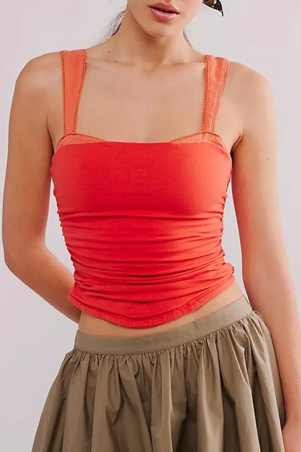 Square Neck Wide Strap Cami, image 9