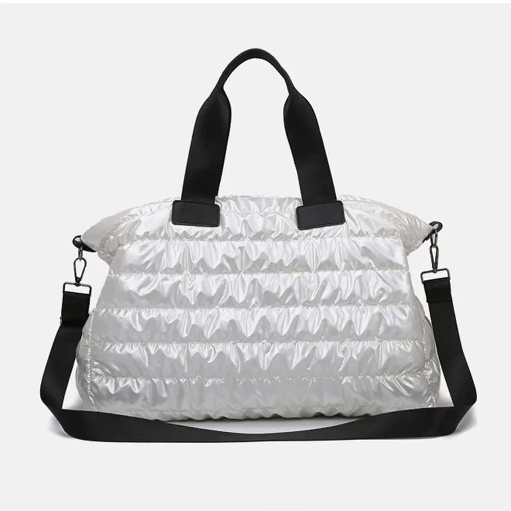 Quilted Nylon Oversize Travel Bag, image 4