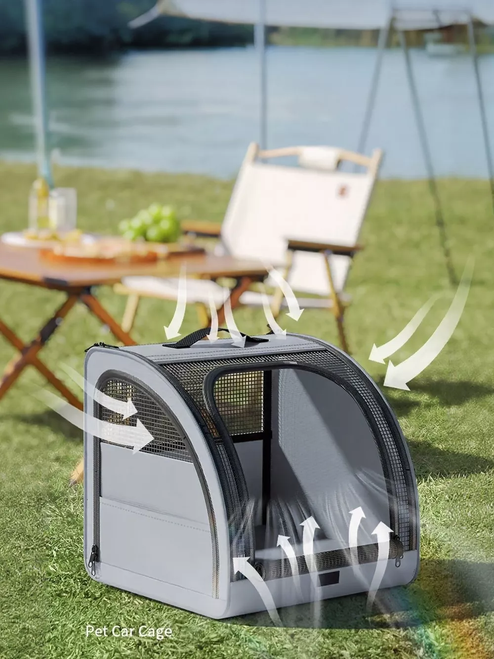 Portable Breathable Car Pet Cage, image 6