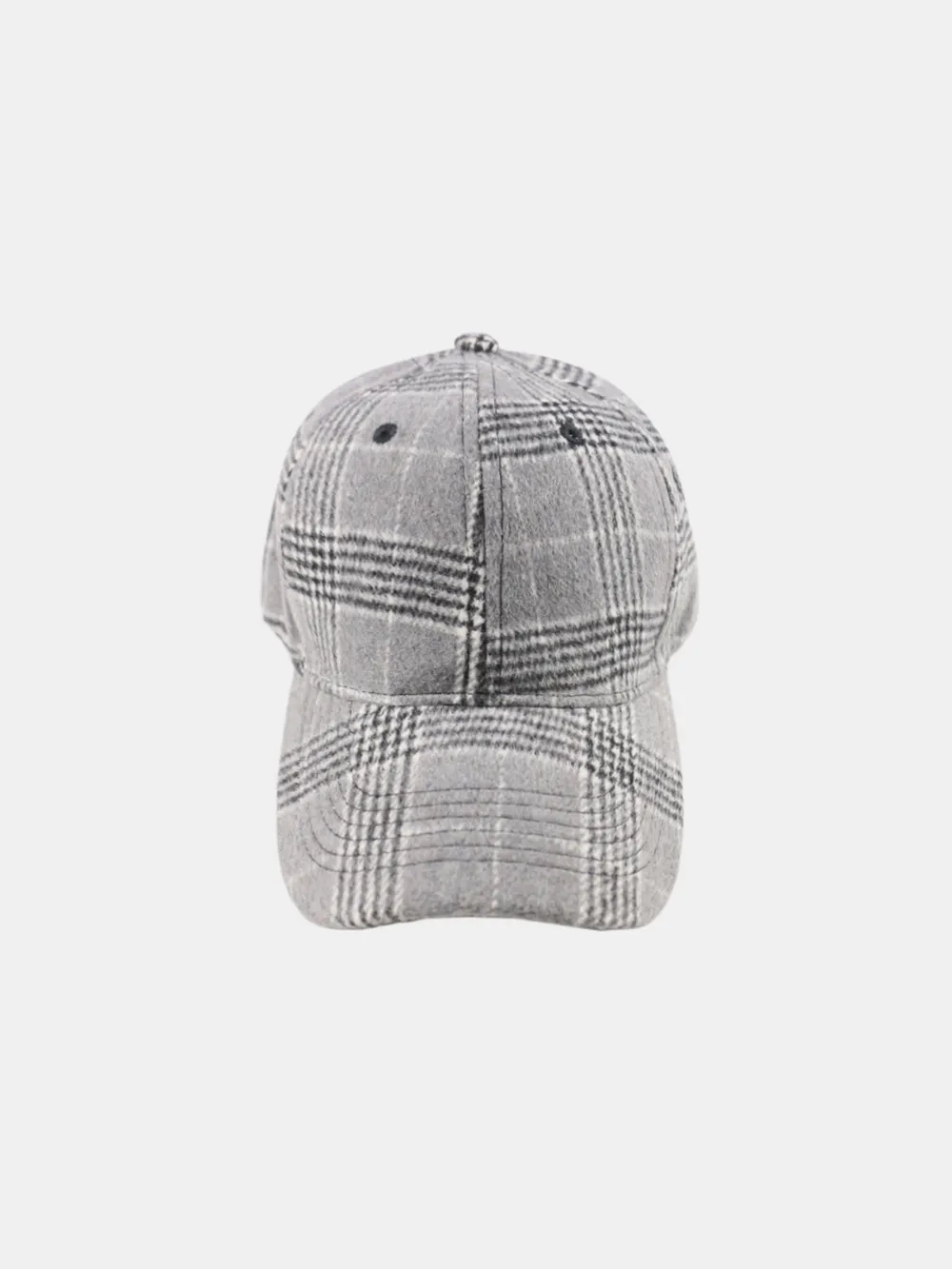 Plaid Adjustable Cotton Baseball Cap, image 4