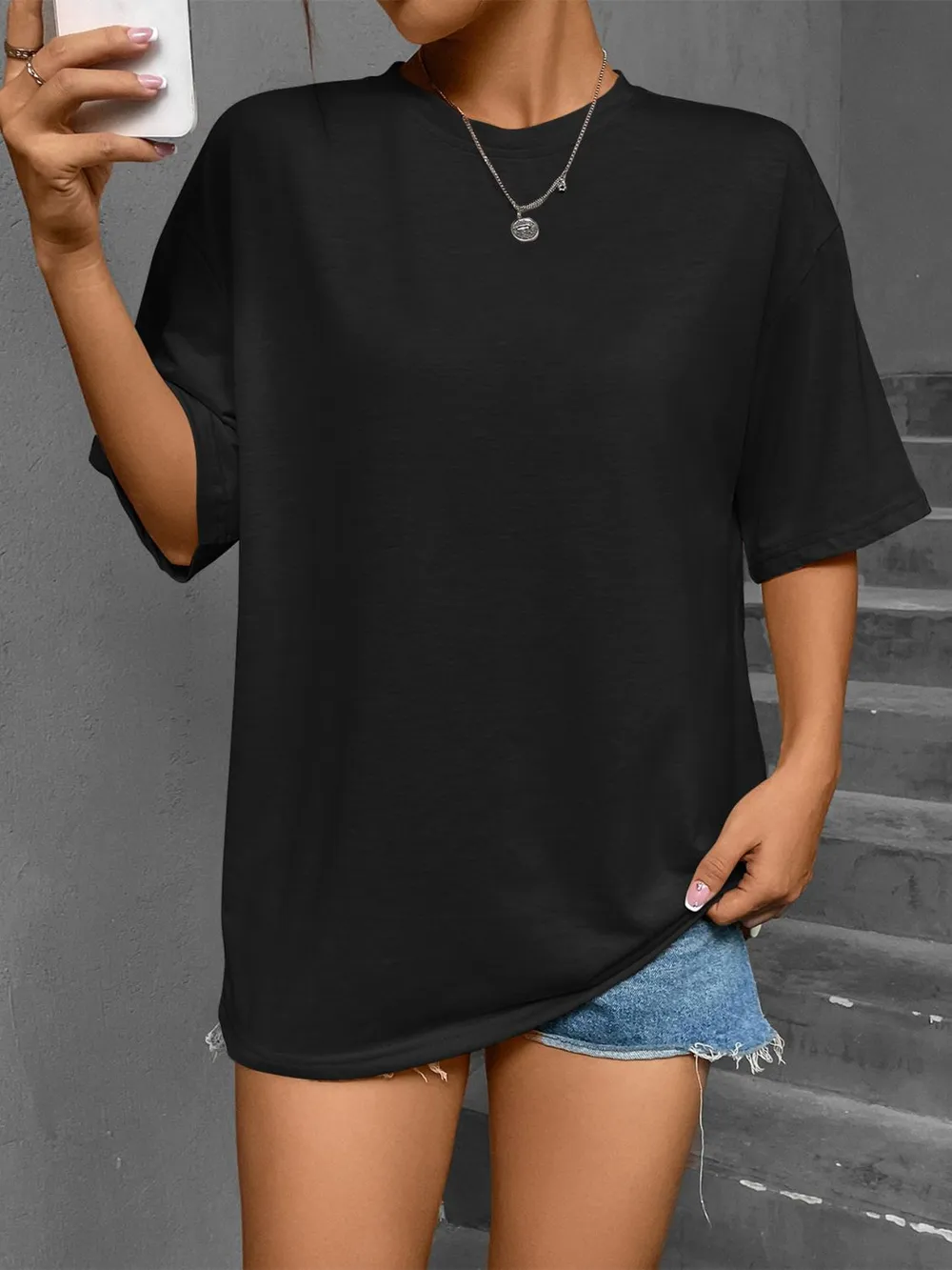 Round Neck Short Sleeve T-Shirt, image 5