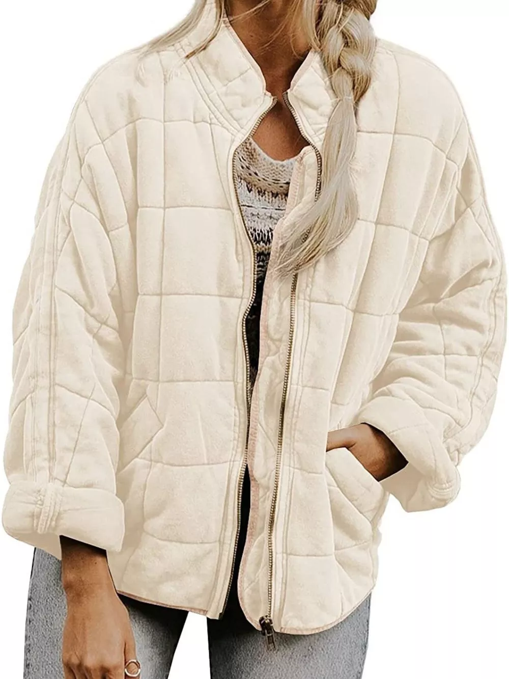 Quilted Zip Up Outerwear, image 19