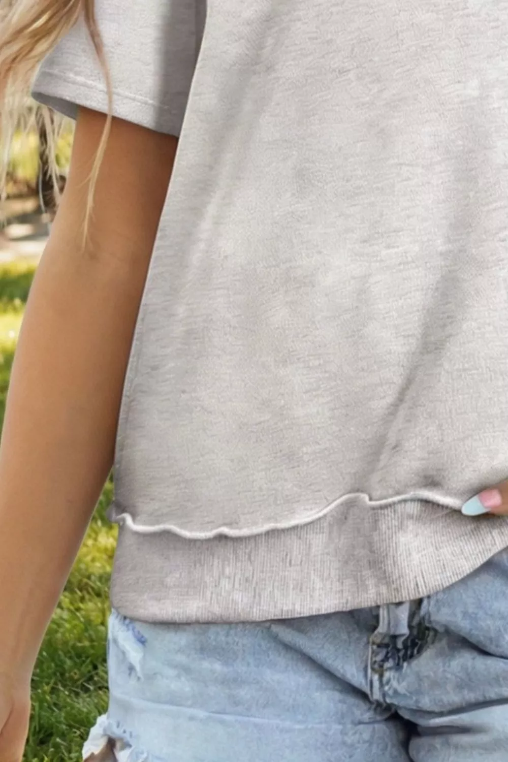 Casual Round Neck Short Sleeve T-Shirt, image 3