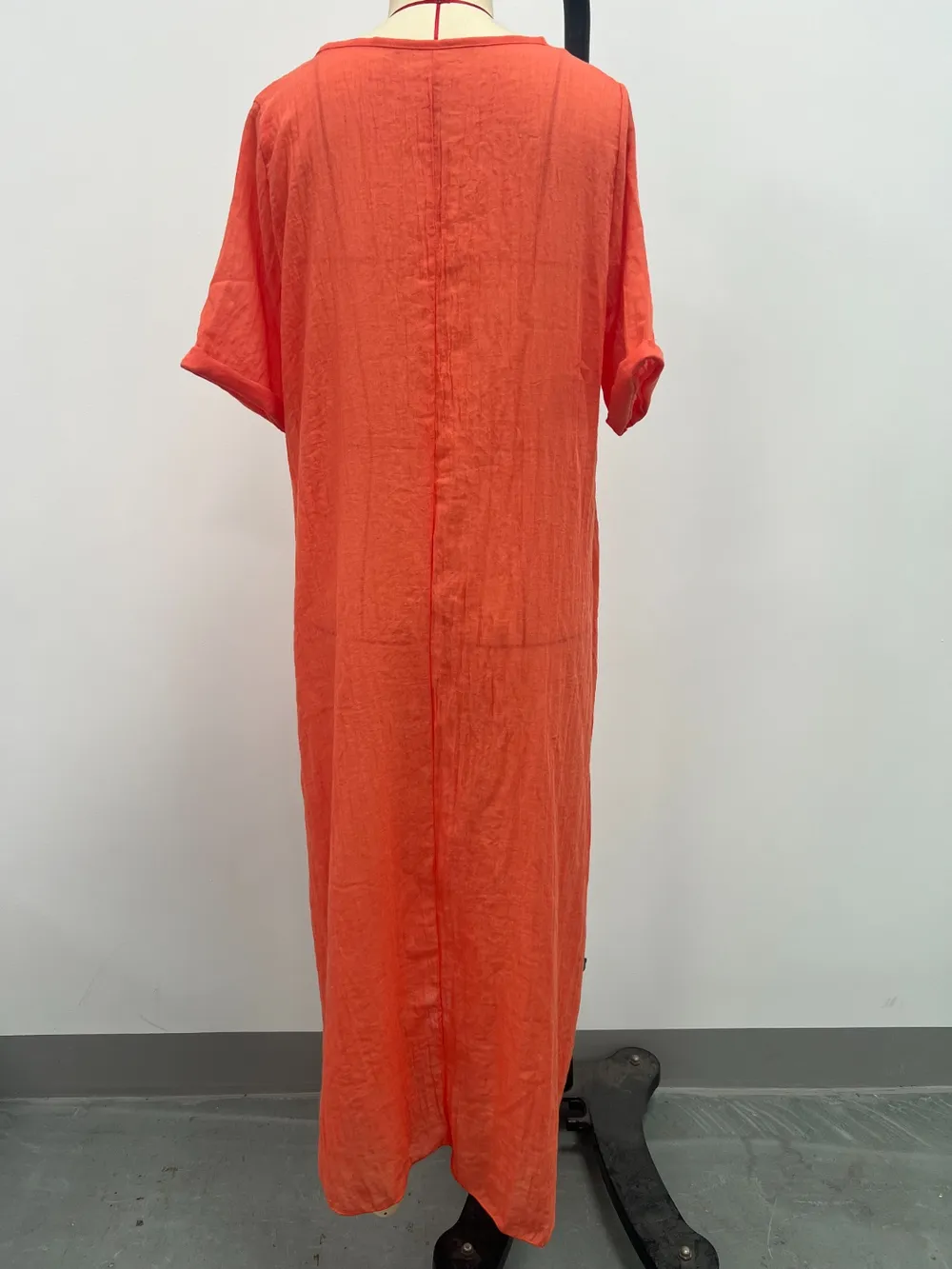 Full Size V-Neck Short Sleeve Midi Dress Plus Size, image 10