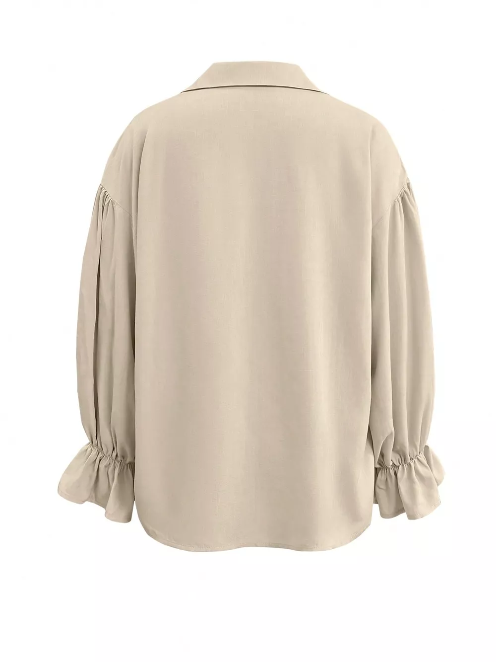 Button Up Flounce Sleeve Shirt, image 4