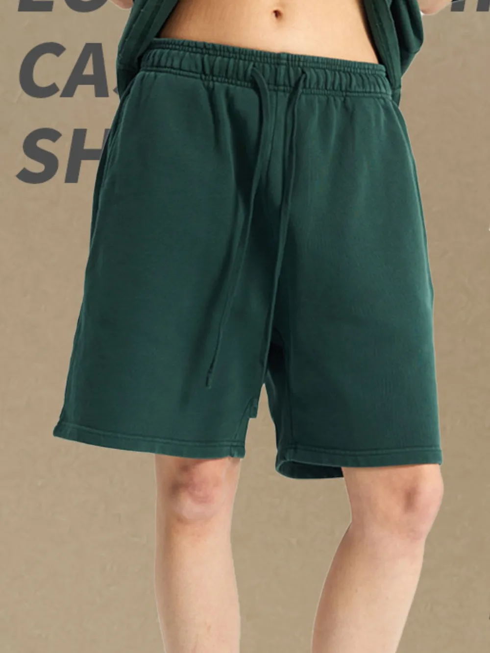 Men's Casual Drawstring Elastic Waist Shorts, image 2