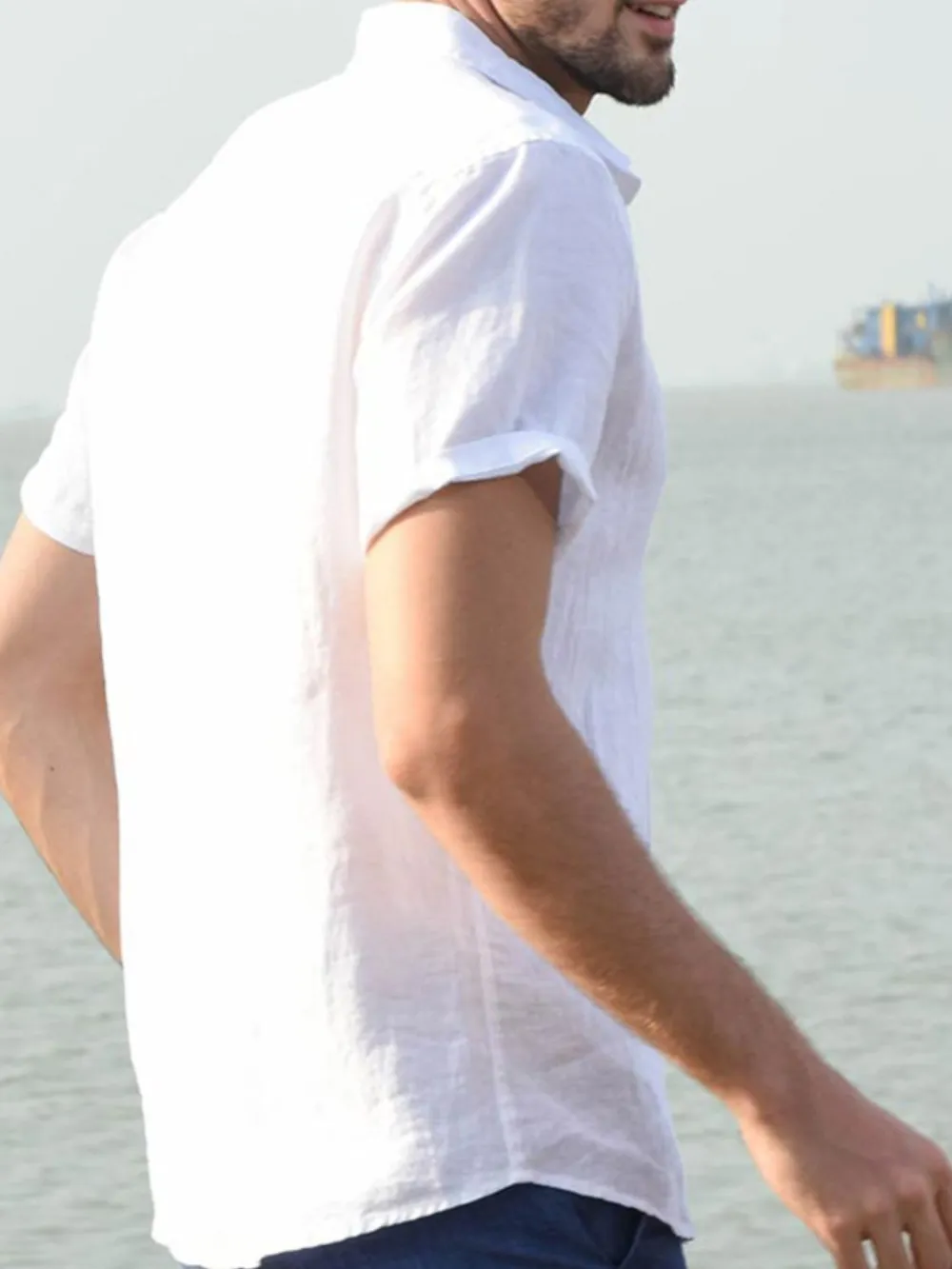 Men's Full Size Button Down Short Sleeve Shirt Plus Size, image 3