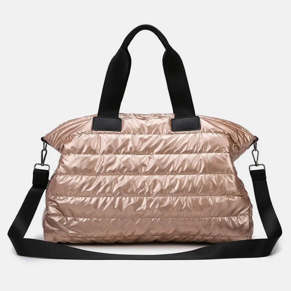 Quilted Nylon Oversize Travel Bag, image 5