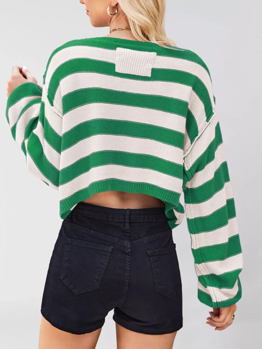 Striped Boat Neck Sweater, image 12