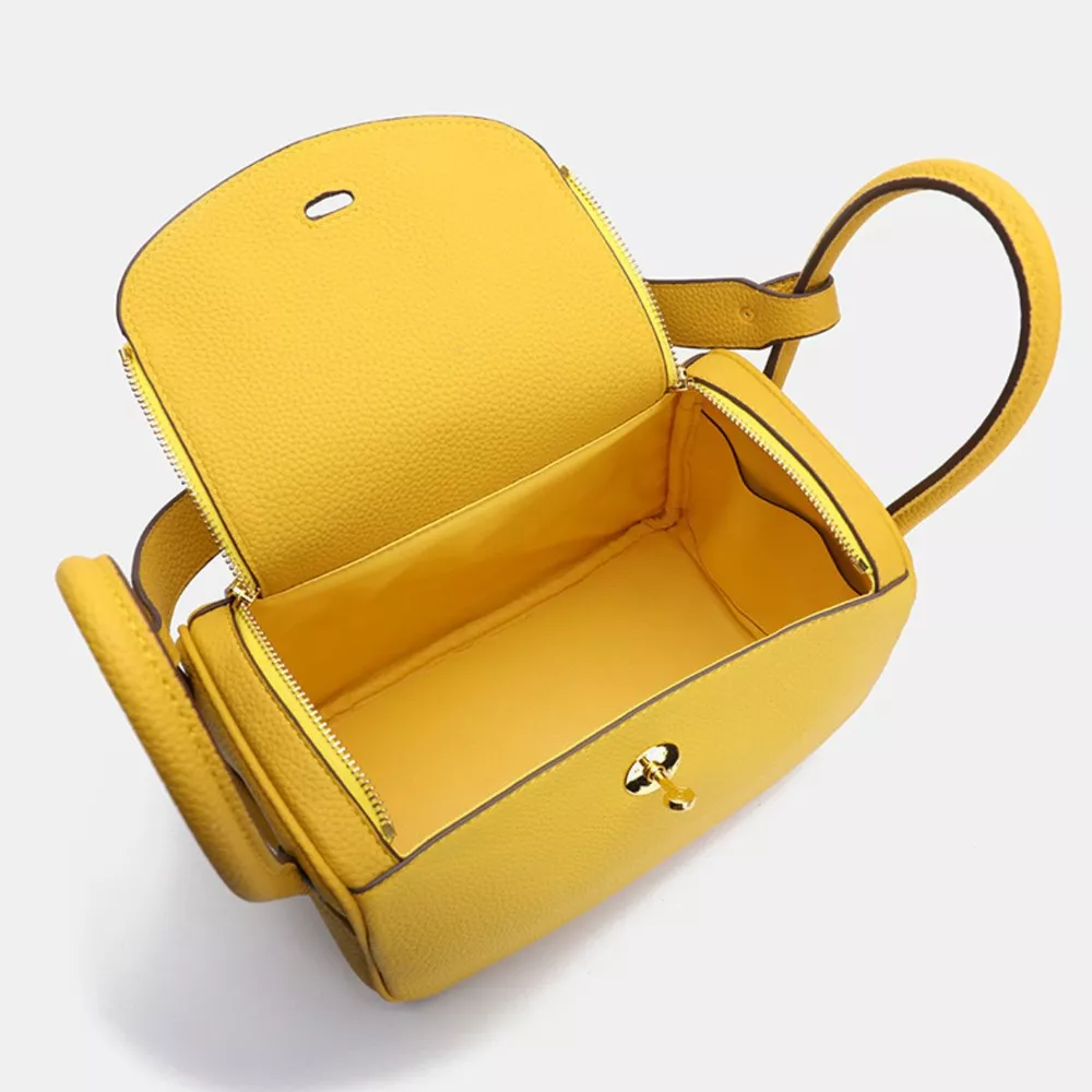 Textured PU Leather Handbag, image 6