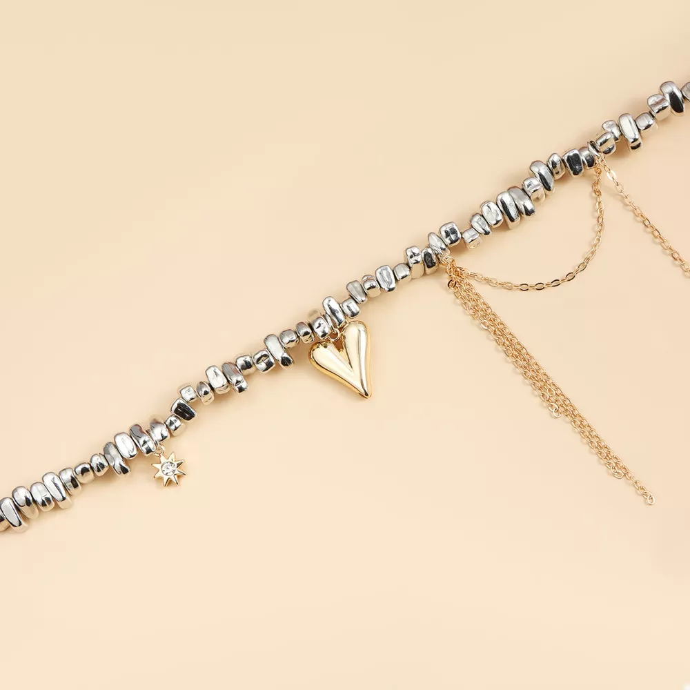 Silver-Plated Heart Necklace, image 7