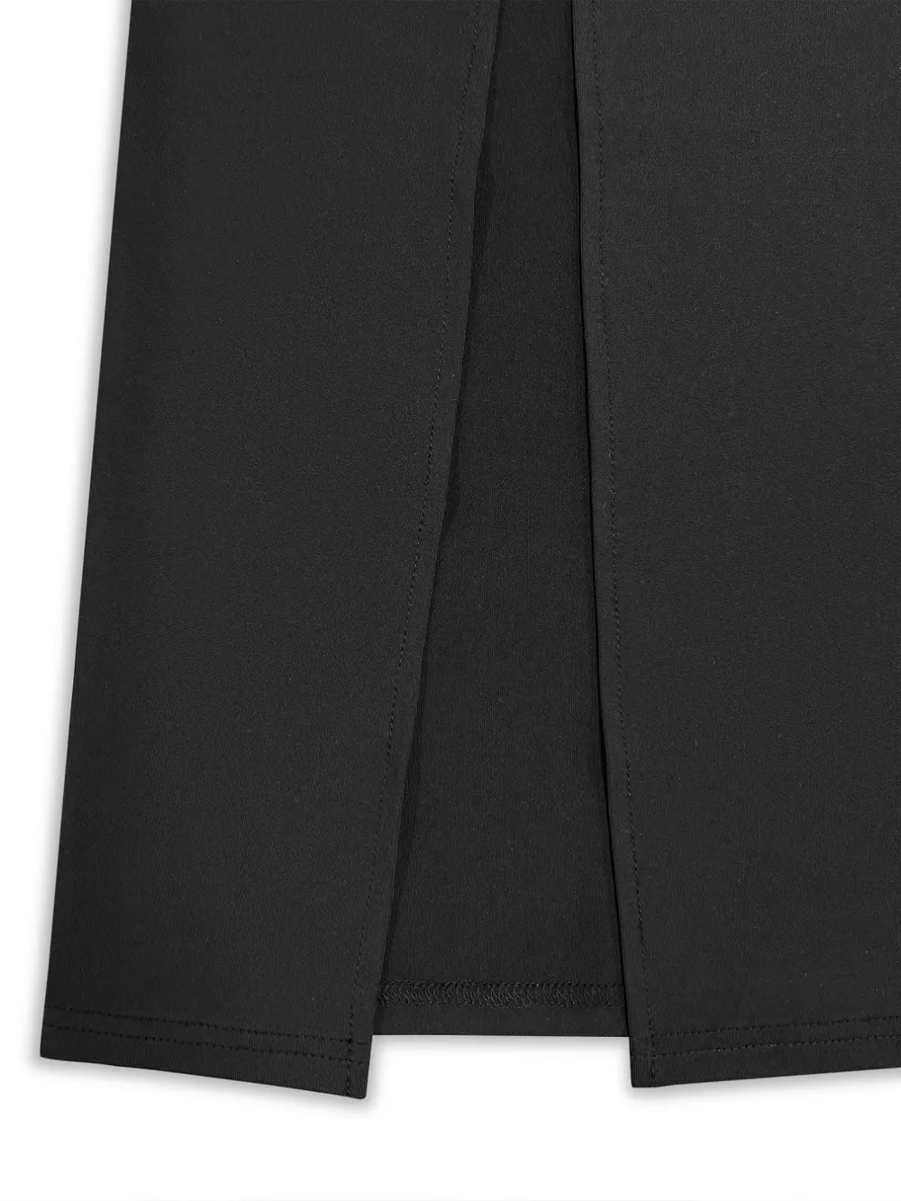 Square Neck Long Sleeve Slit Bodycon Maxi Dress, image 4