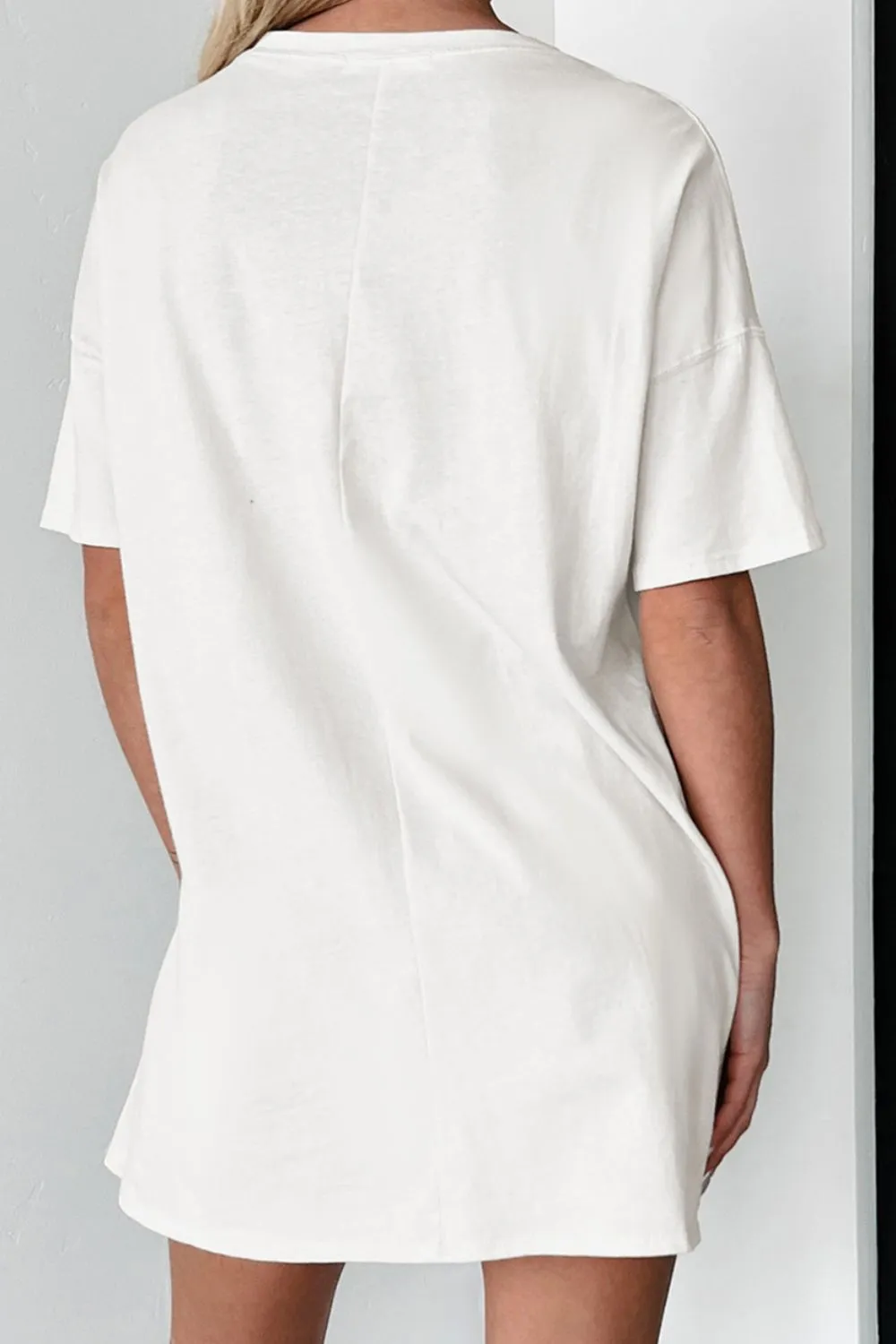 Bow Graphic Round Neck Short Sleeve T-Shirt, image 2