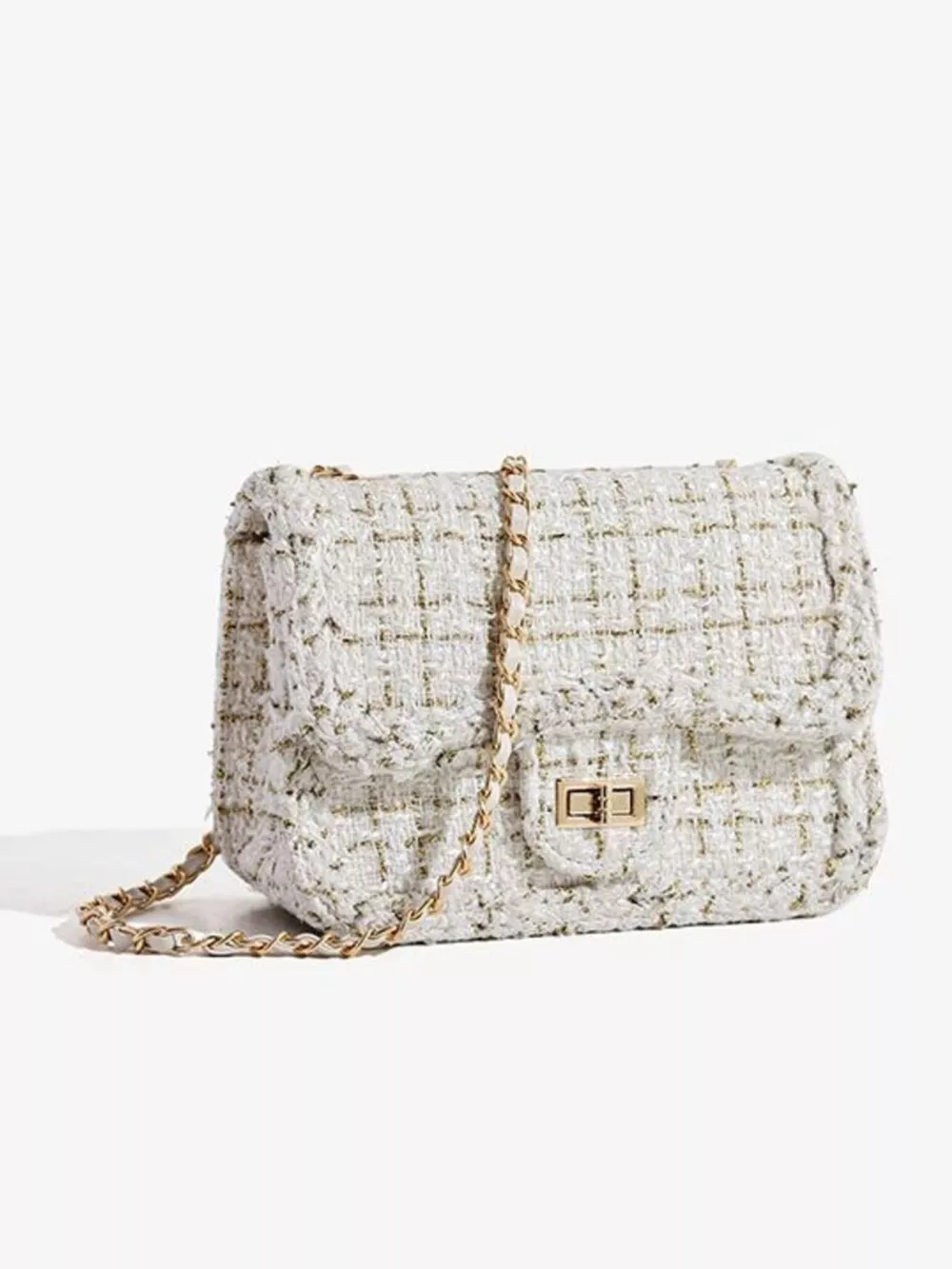 Tweed Chain Shoulder Bag, image 2