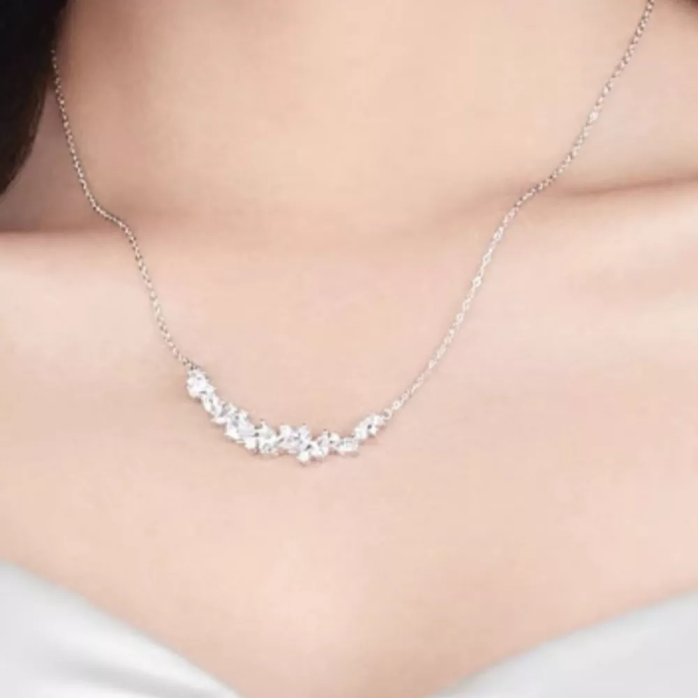 925 Sterling Silver Zircon Necklace, image 3