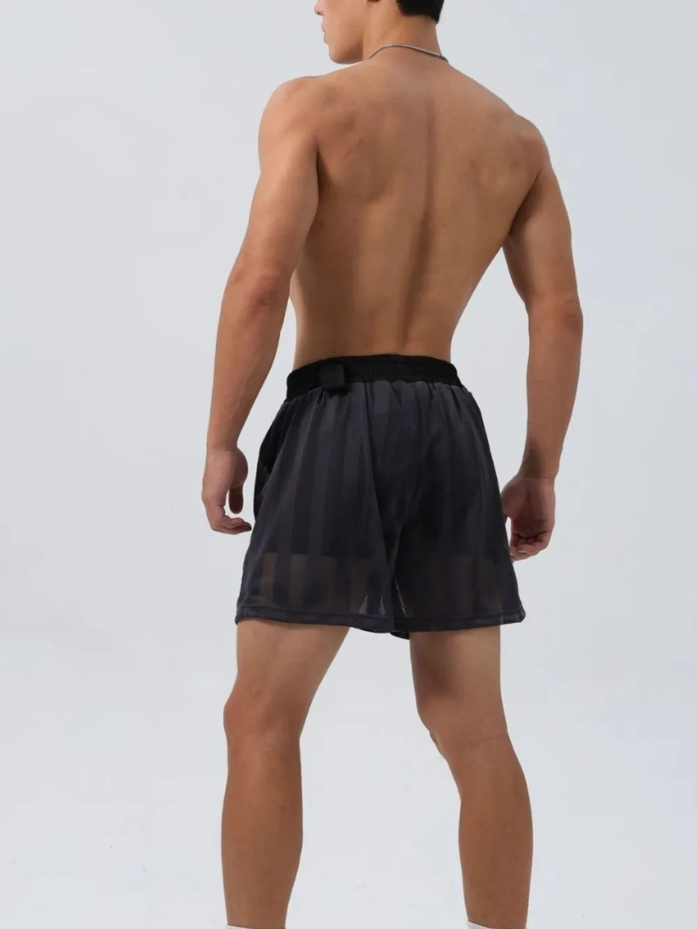 Men's Plus Size Elastic Waist Shorts, image 5