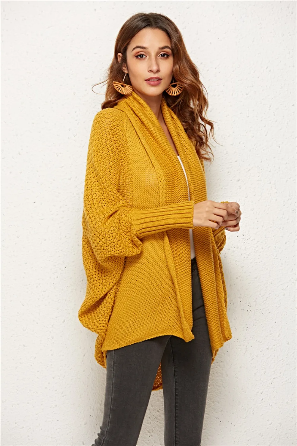 Open Front Batwing Sleeve Cardigan, image 28