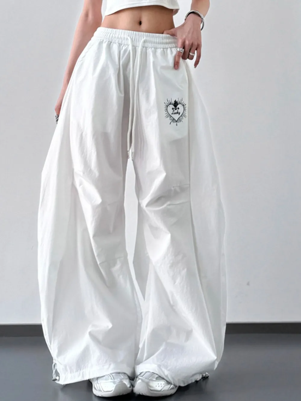 Wide Leg Drawstring Pants, image 10
