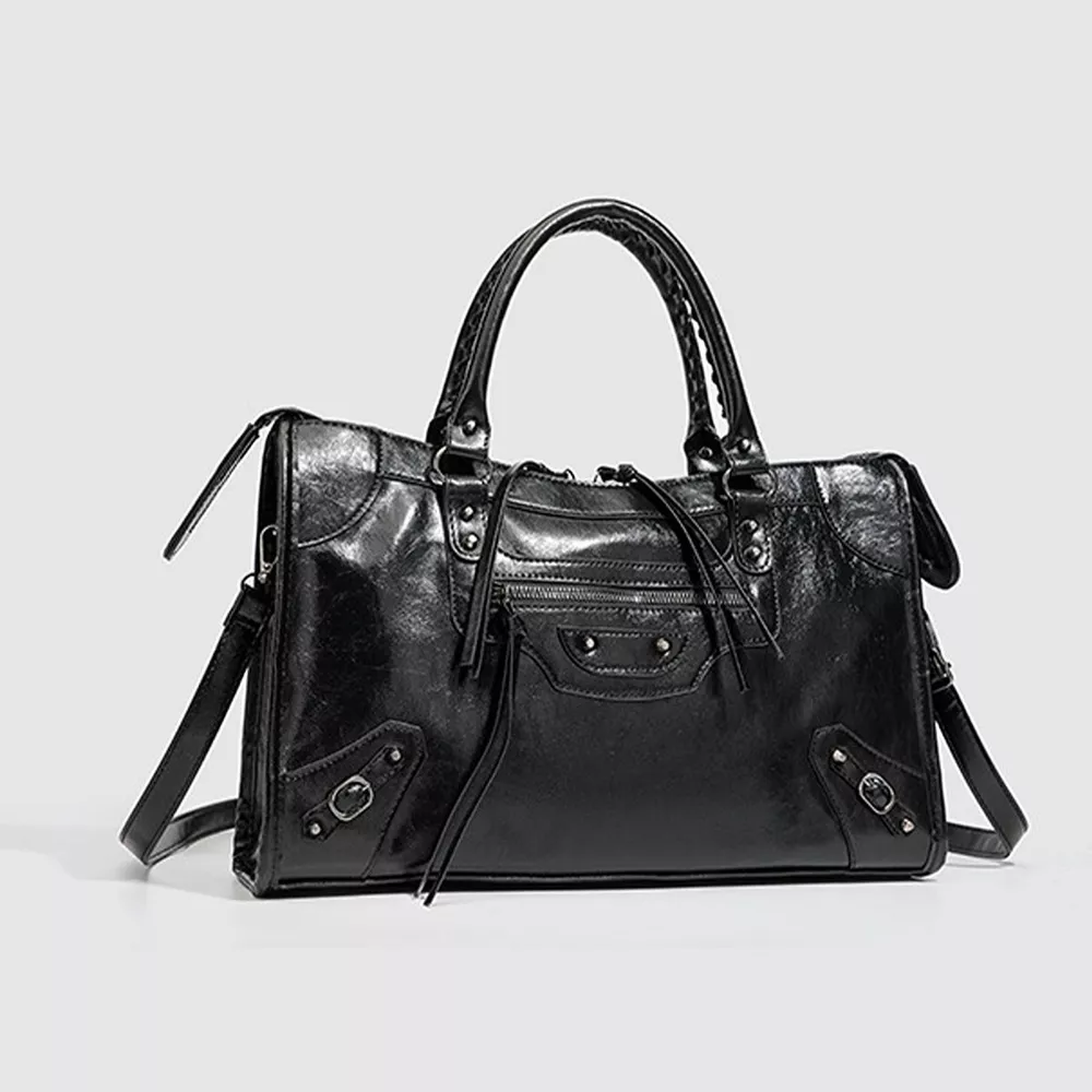 PU Leather Handbag with Top Handle, image 7