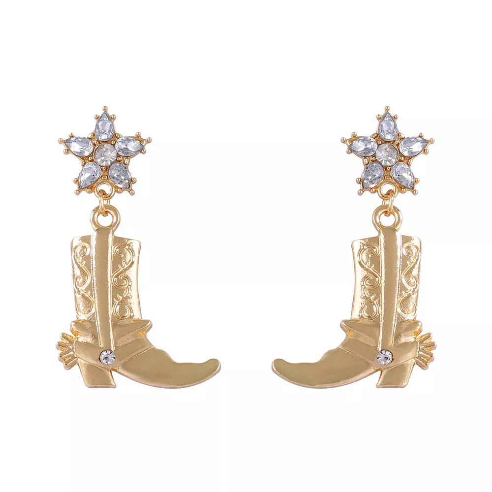 Western Style Boot Dangle Earrings, image 4
