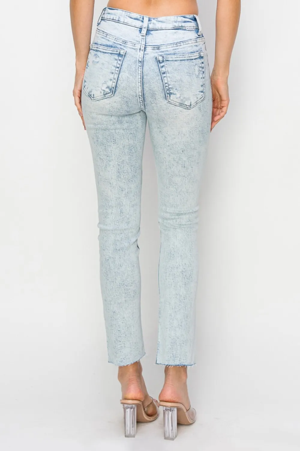 Full Size High Rise Distressed Skinny Jeans, image 2