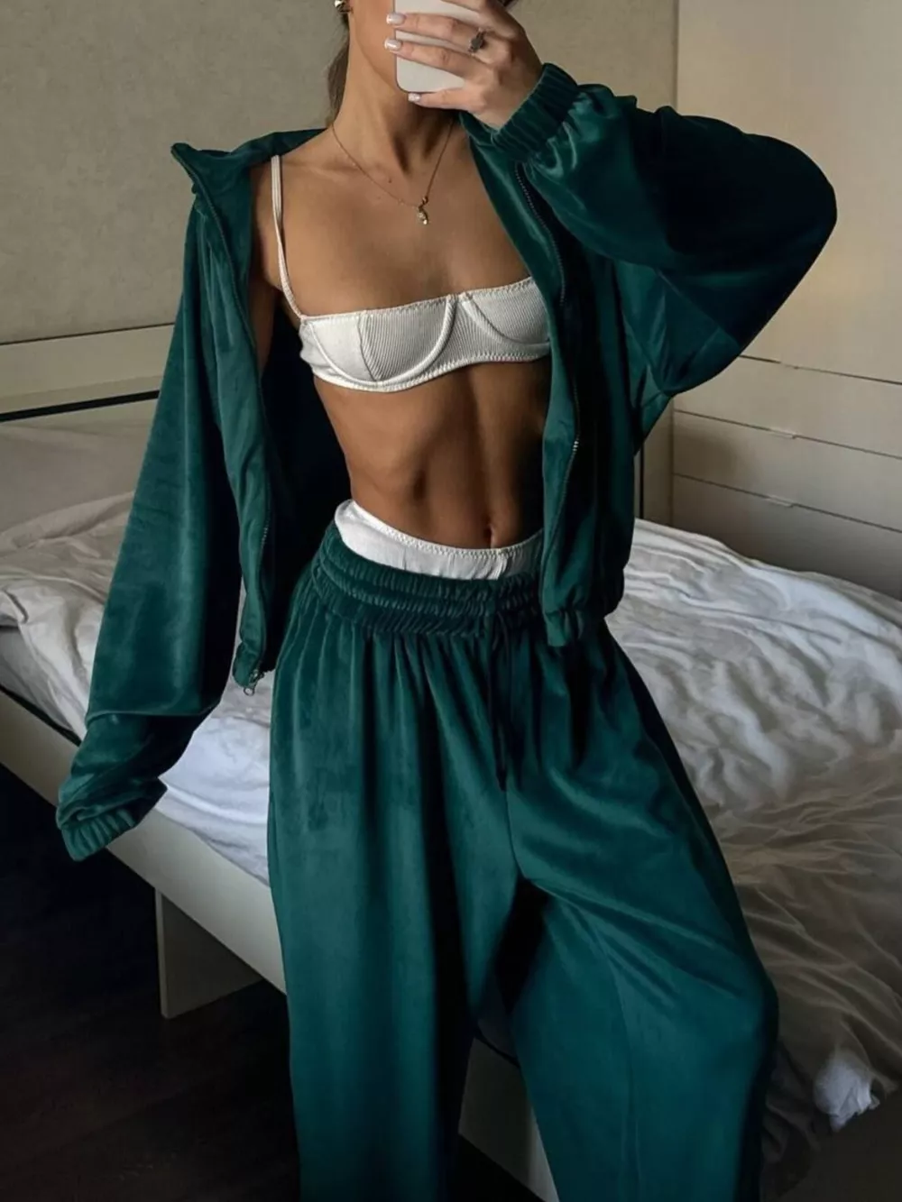 Zip-Up Hoodie and Joggers Set, image 12