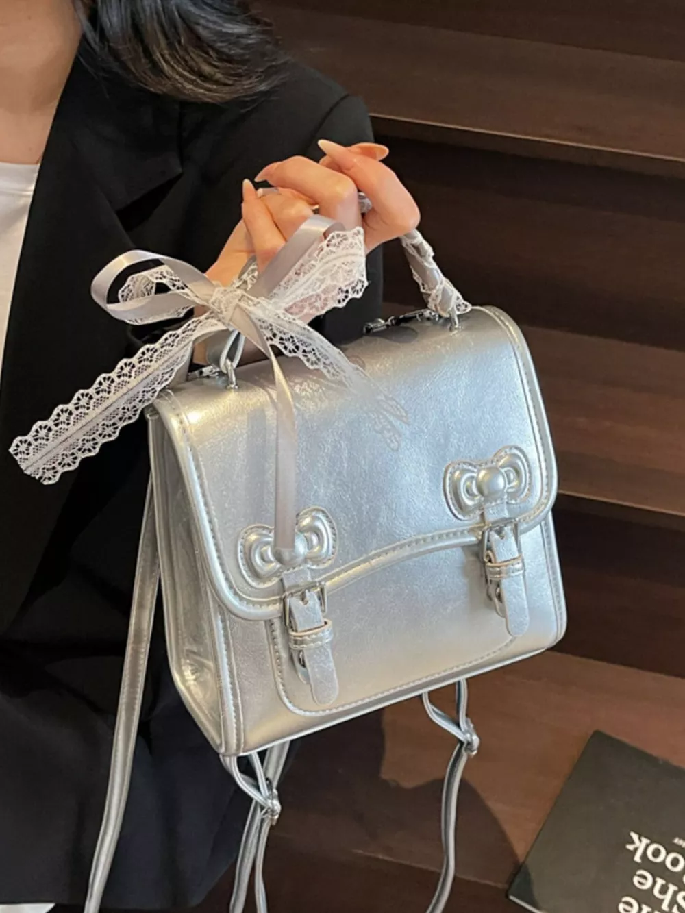 PU Leather Backpack Bag, image 8