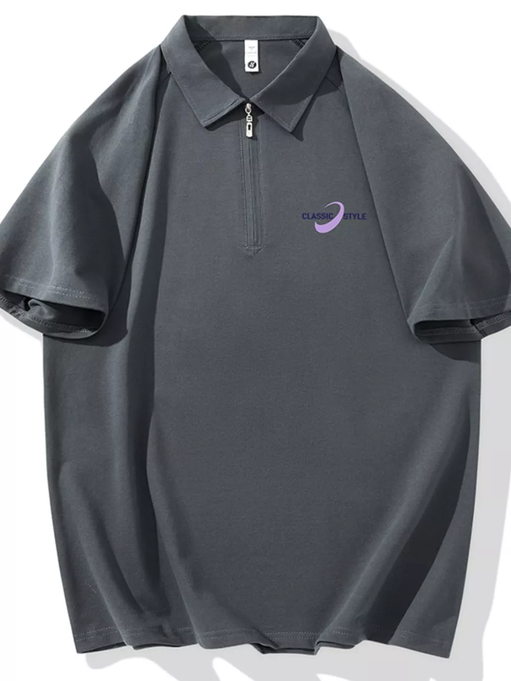 Men's Plus Size Collared Neck Short Sleeve Polo, image 7