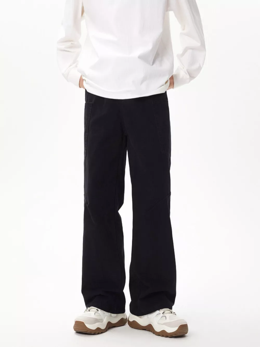 Men's Full Size Wide Leg Cargo Jeans Plus Size