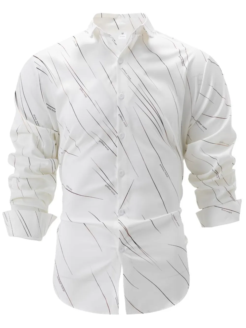 Men's Full Size Button Up Long Sleeve Shirt Plus Size, image 4