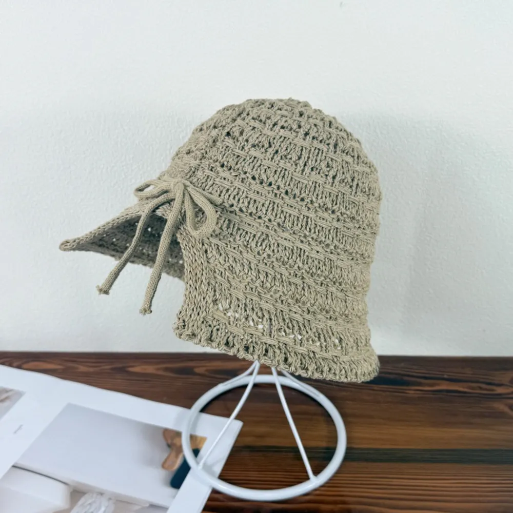 Crochet Bucket Hat with Drawstring, image 9