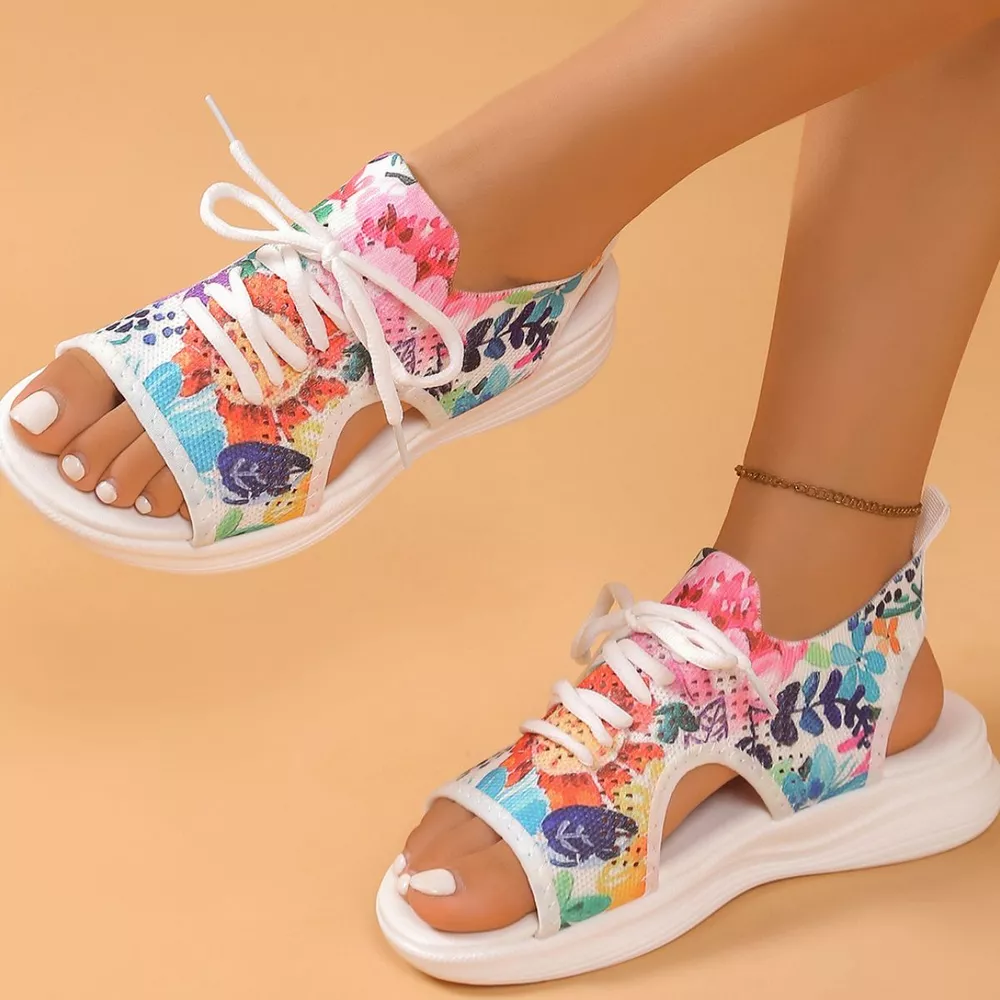 Tie-Dye Breathable Mesh Sandals, image 5