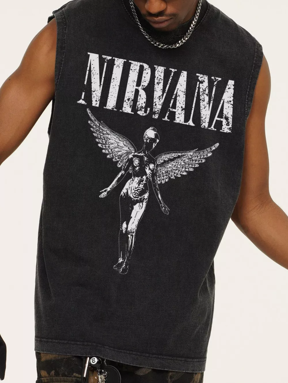 Men's Graphic Round Neck Tank, image 2