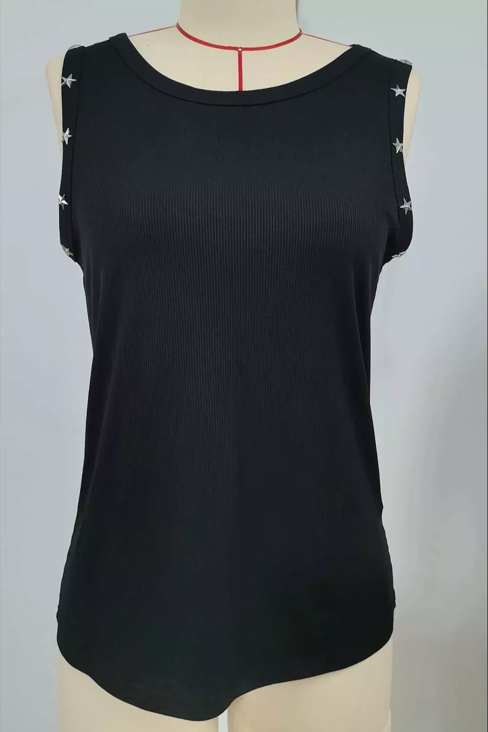 Star Detail Ribbed Tank, image 2
