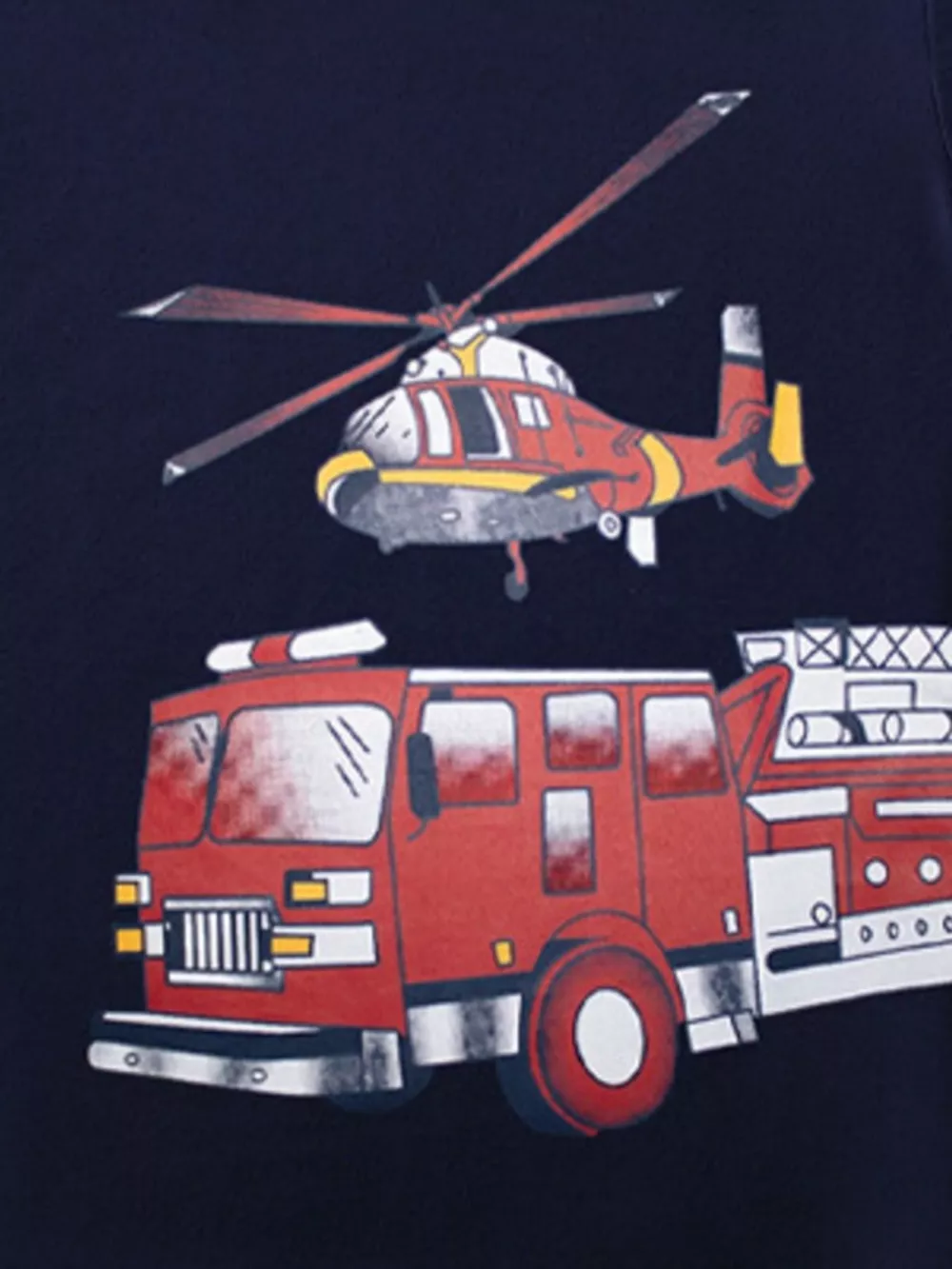Children's Truck & Helicopter Graphic Casual T-Shirt, image 3