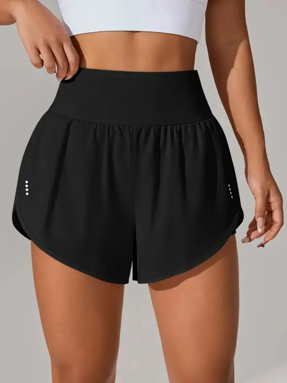 Pocketed High Waist Active Shorts, image 12