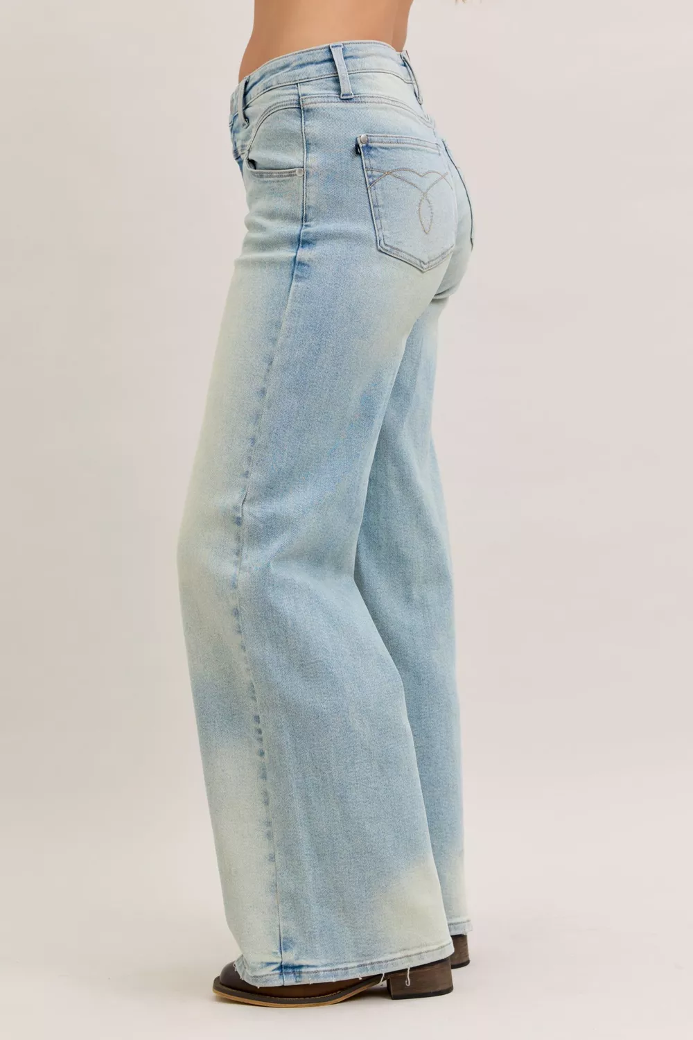 High Waist Column Straight Jeans, image 7