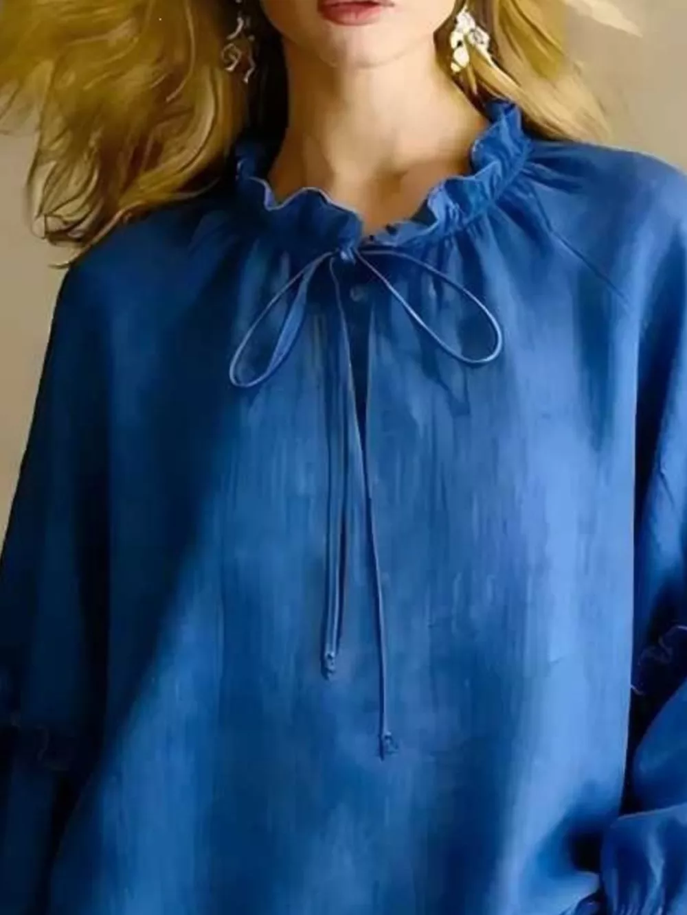 Frill Balloon Sleeve Blouse, image 17