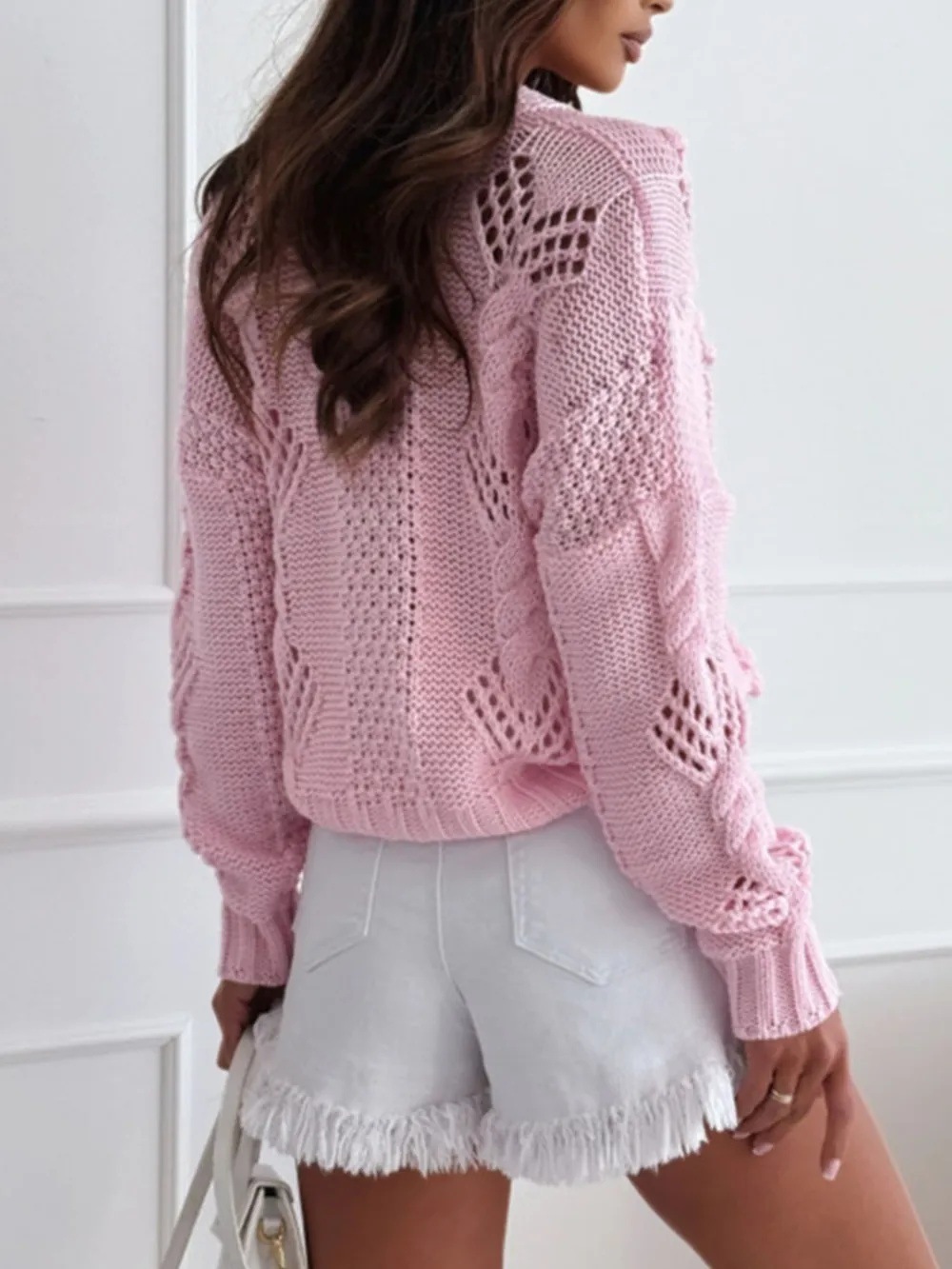 Button Up V-Neck Cardigan, image 9