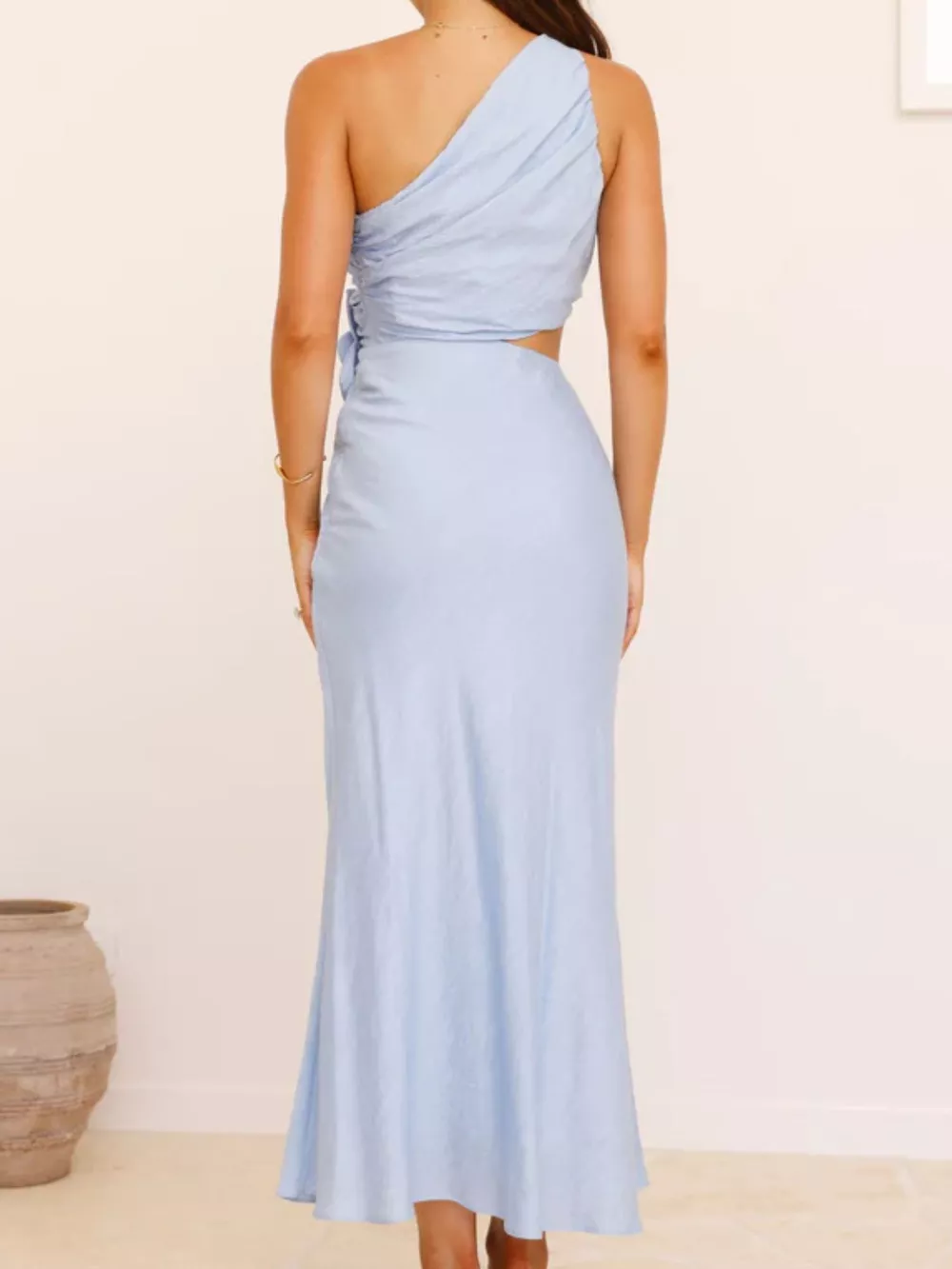 One-Shoulder Floral Cutout Dress, image 6