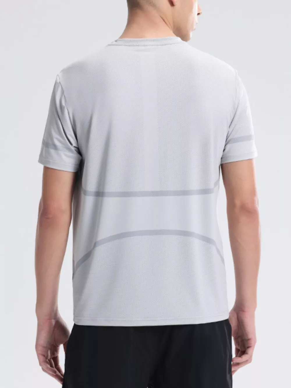 Men's Plus Size Round Neck Short Sleeve T-Shirt, image 2