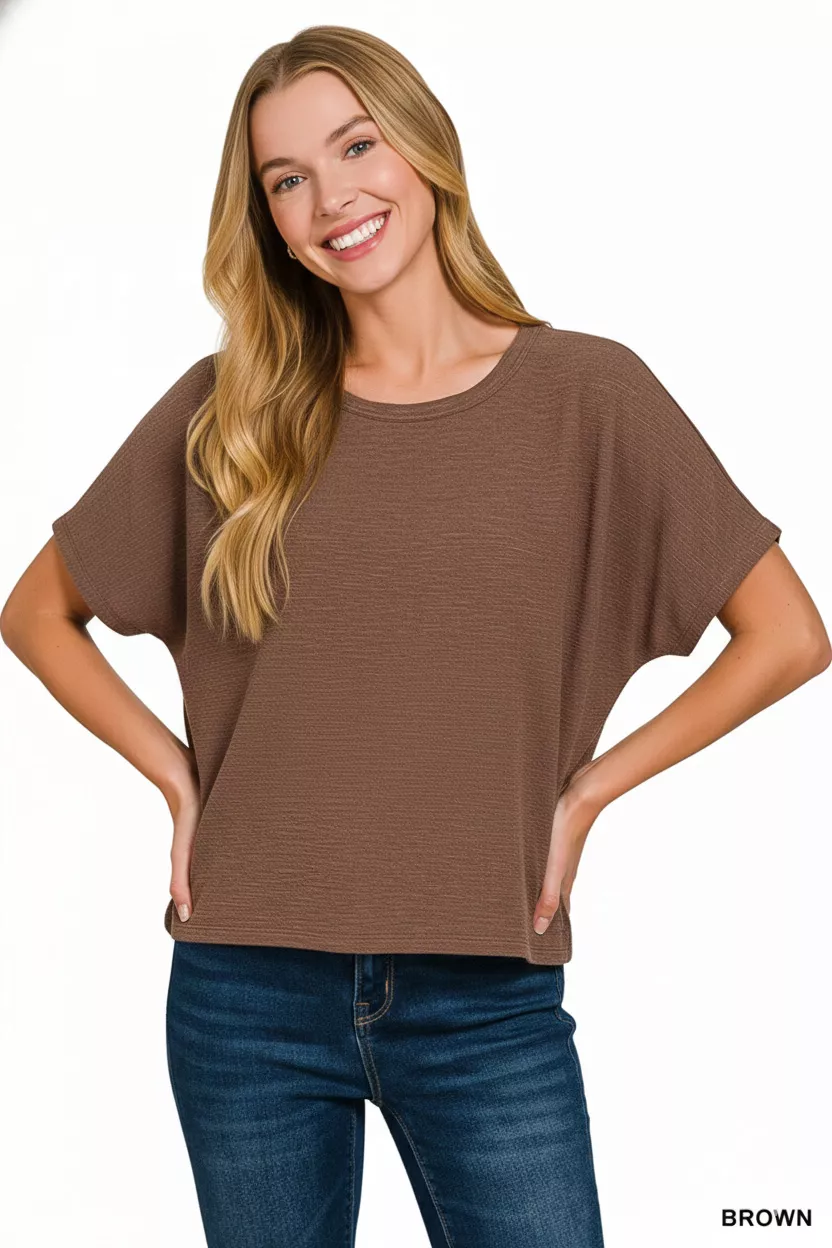 Cotton Slub Oversized Tee, image 3