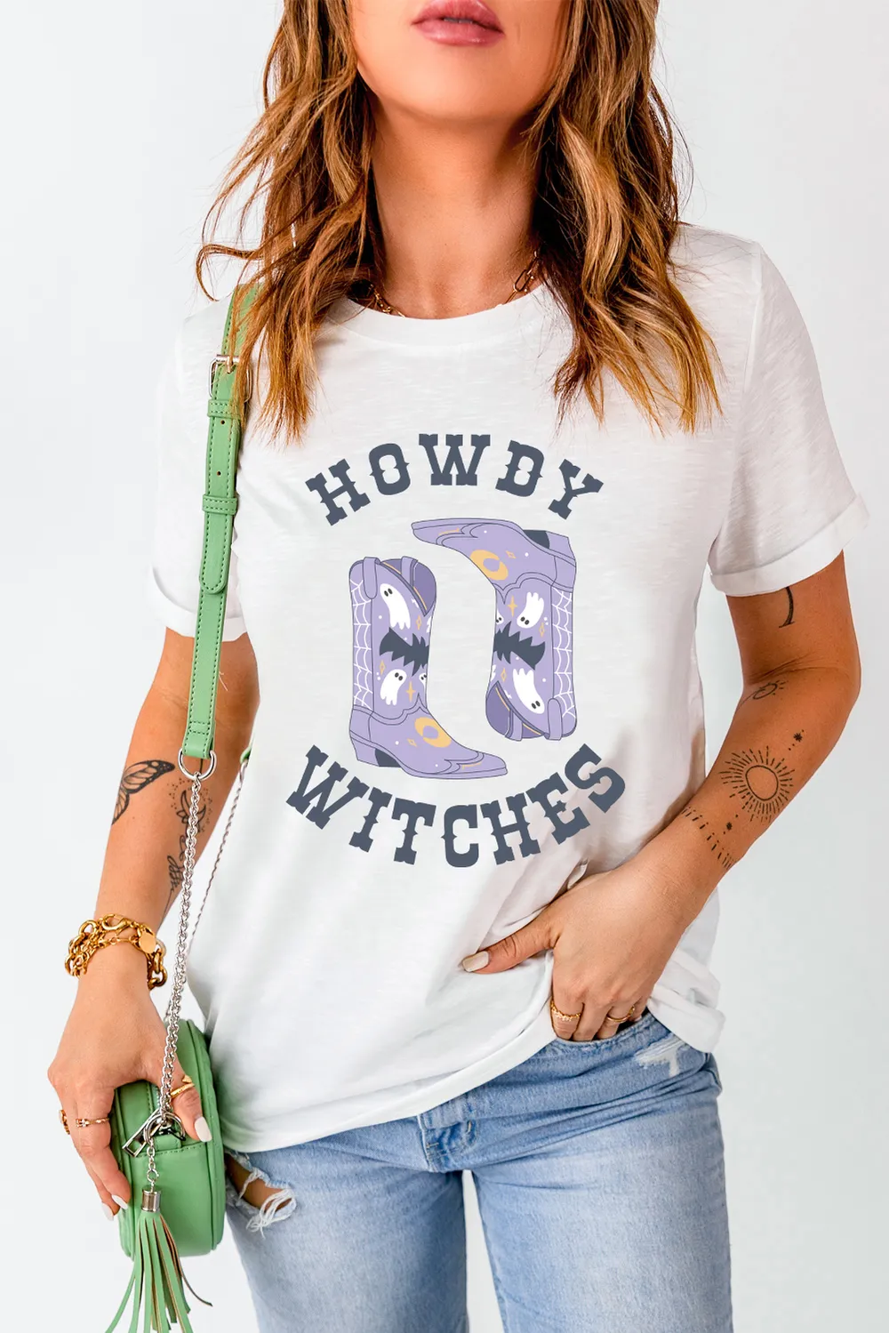 Graphic Round Neck Short Sleeve T-Shirt, image 2